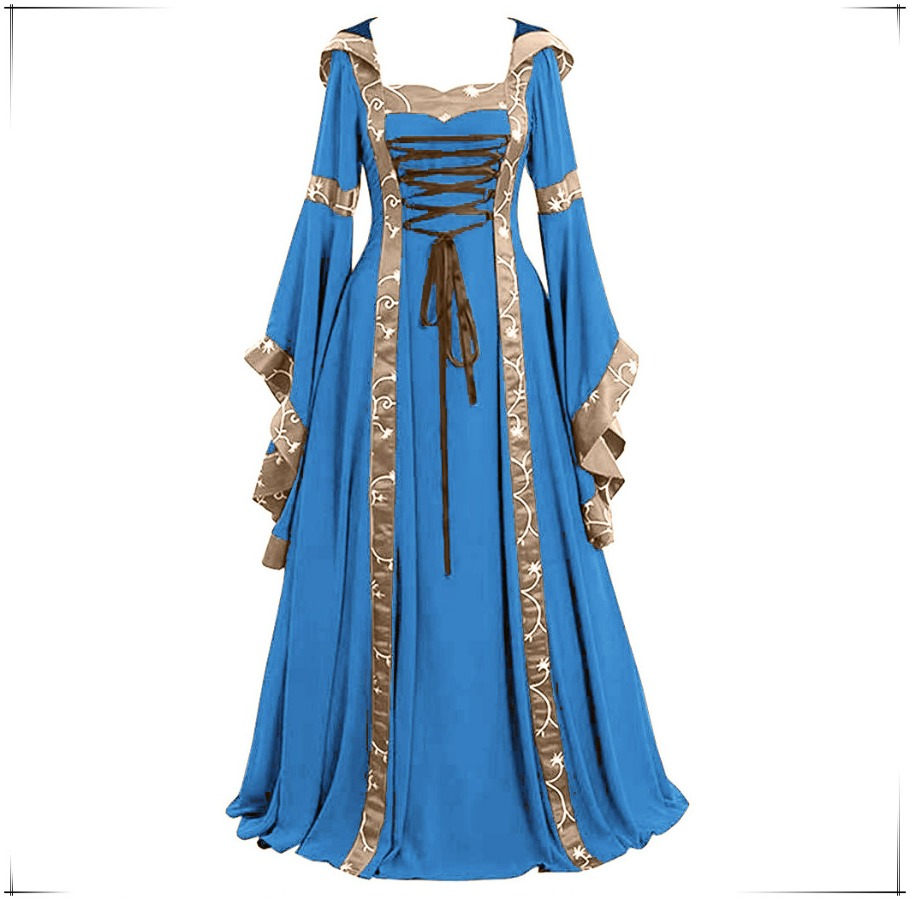 Medieval Renaissance Dress Women - Новое женское средневековое готическое платье с