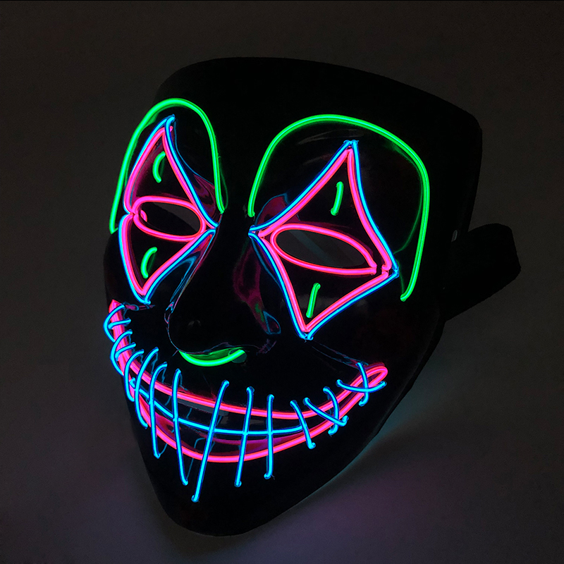 Led Purge Mask Halloween - Светодиодная маска убийцы Хэллоуин Танец Страшная