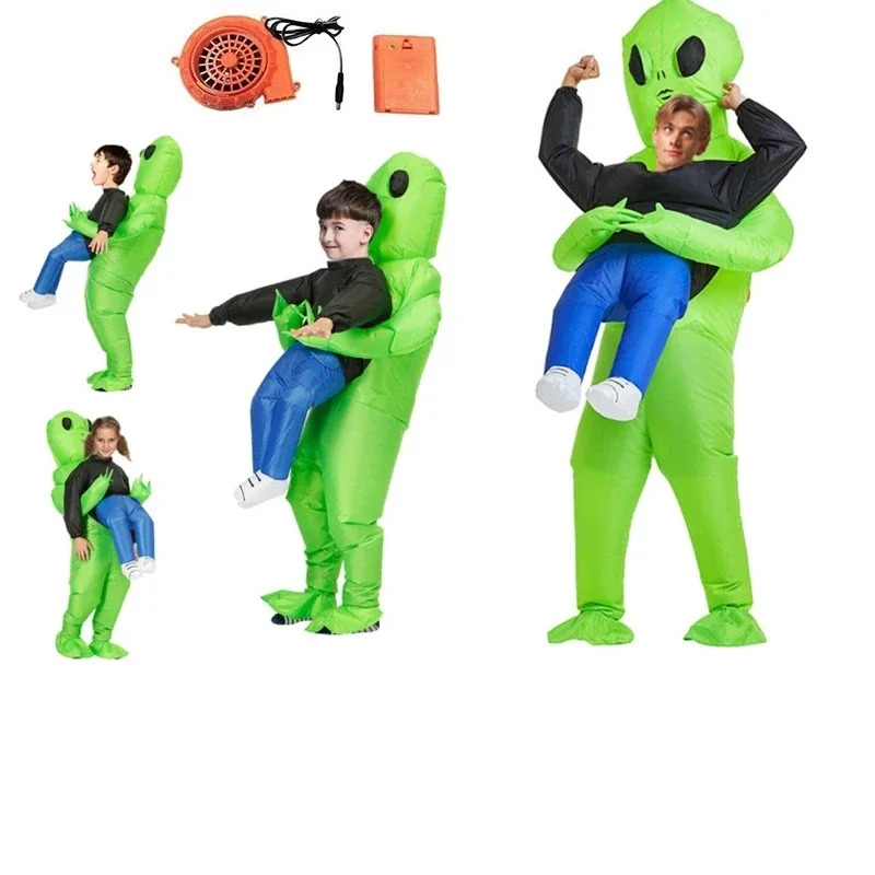 Inflatable Dinosaur Costume Adult - И Монстр Надувной Какри Зеленый Инопланетянин