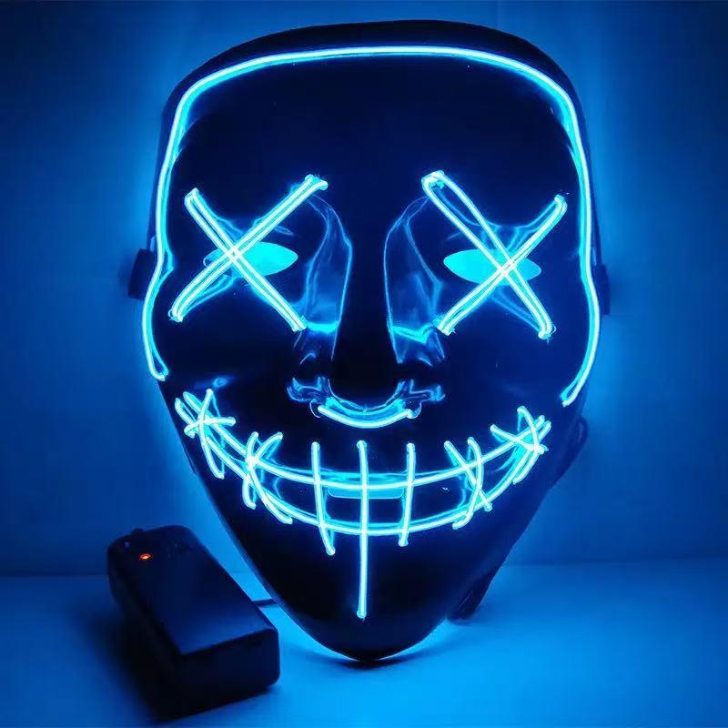 Светящаяся черная V-образная м – обзор и цена Led Purge Mask Halloween