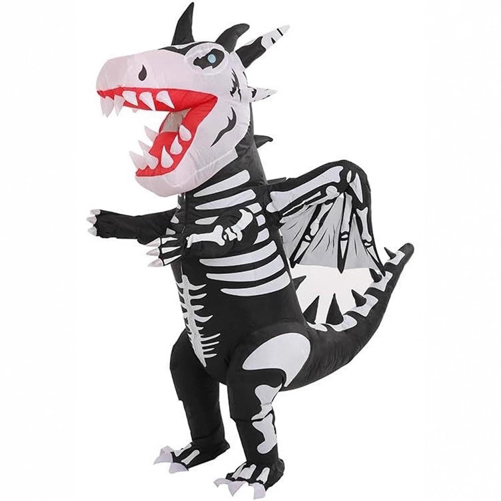 Надувной костюм черно-белого с – обзор и цена Inflatable Dinosaur Costume Adult
