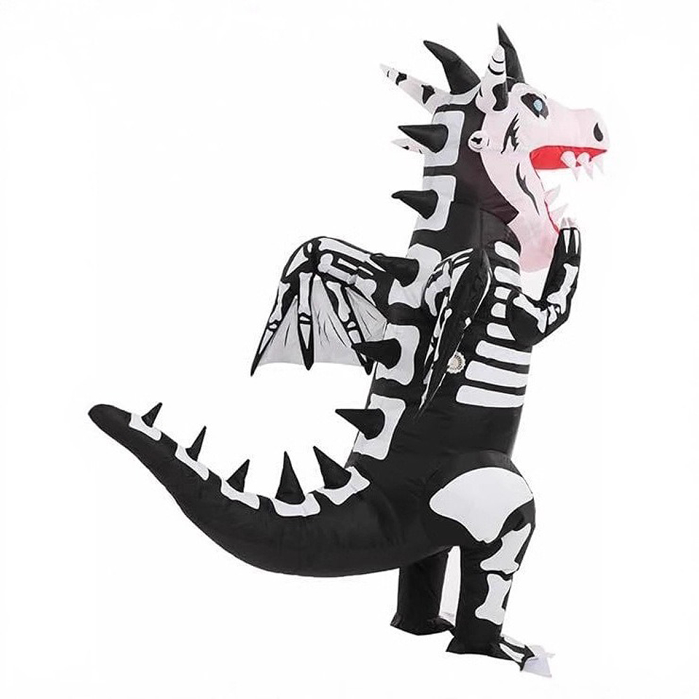 Надувной костюм черно-белого с – обзор и цена Inflatable Dinosaur Costume Adult