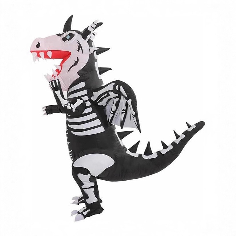 Надувной костюм черно-белого с – обзор и цена Inflatable Dinosaur Costume Adult