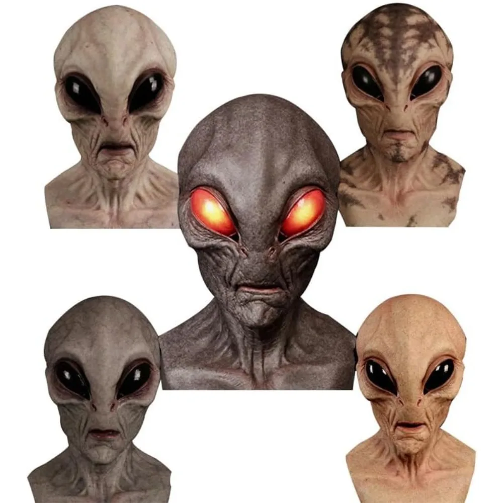 Костюм на Хэллоуин, маска иноп – обзор и цена Latex Alien Mask Realistic