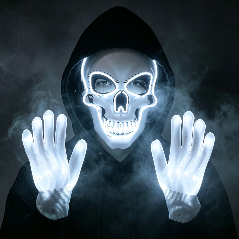 Светодиодная маска в виде чере – обзор и цена Led Purge Mask Halloween