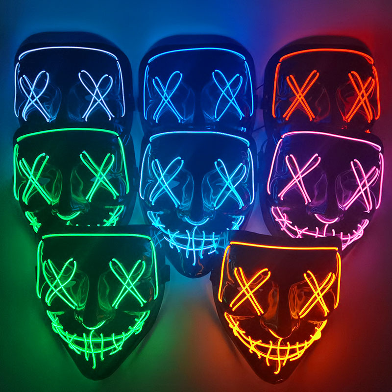 1P страшный светильник для Хэл – обзор и цена Led Purge Mask Halloween