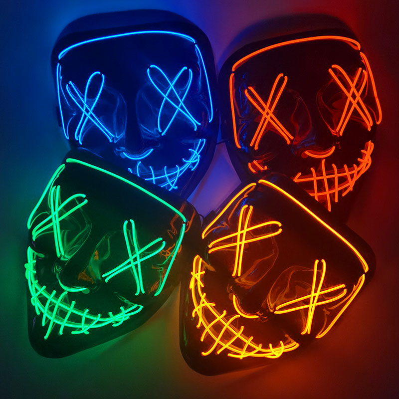 1P страшный светильник для Хэл – обзор и цена Led Purge Mask Halloween
